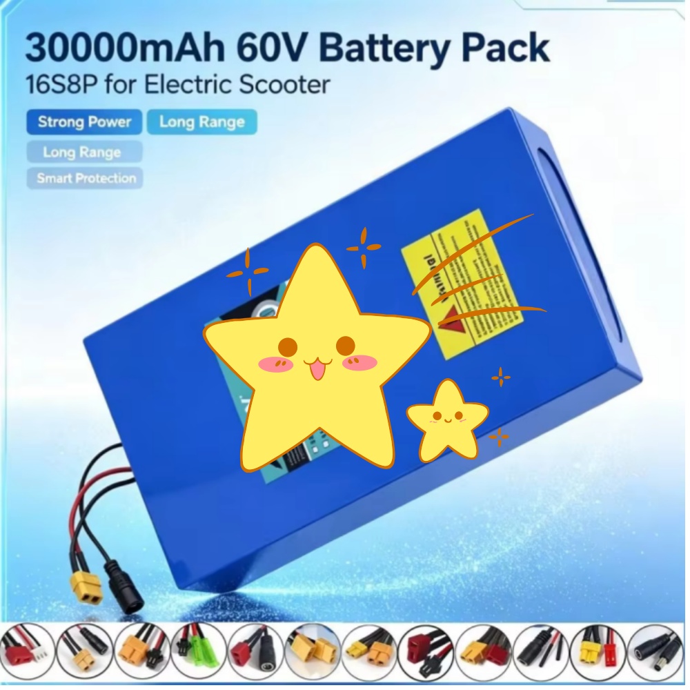 16S8P 1000W-3000W 60V 30Ah Выс – обзор и цена 60V 30Ah Electric Scooter Battery